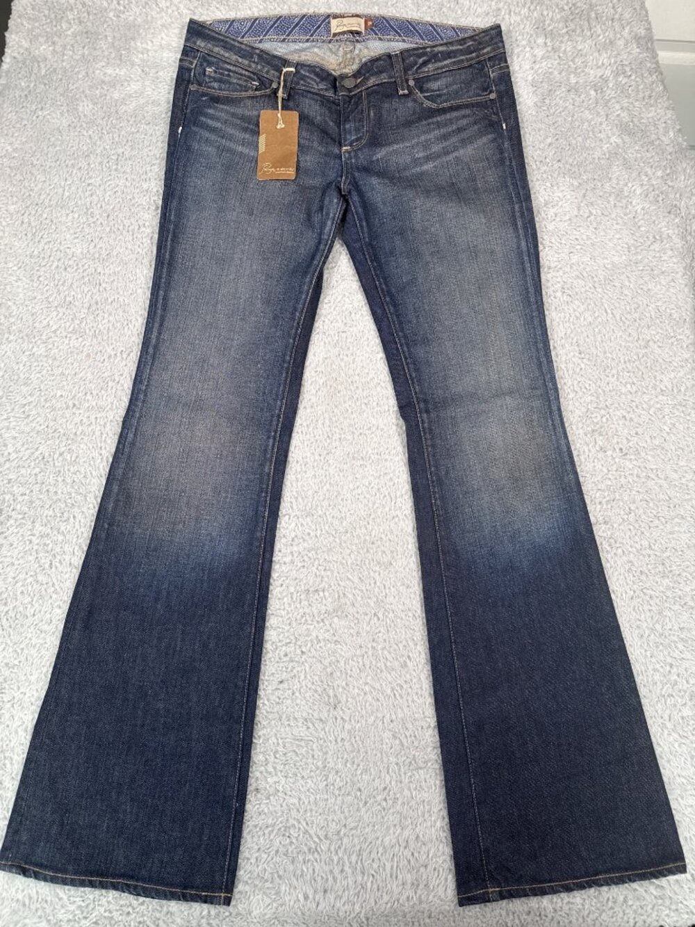 Paige Maternity Premium Denim Flare Jeans 29 Comfort Office Casual Hippie Y2K - Picture 7 of 14